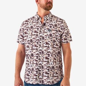 NWT Burlebo Performance Button Up Shirt Size Large